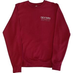Dexters Stitched Logo Adult Jumper - Dark Red