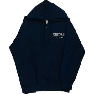 Dexters Stitched Logo Adult zip up - navy