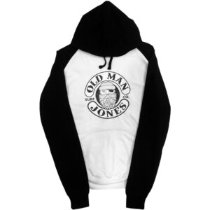 Baseball Style - Junior - Old man jones -  White & Black (Pull on)