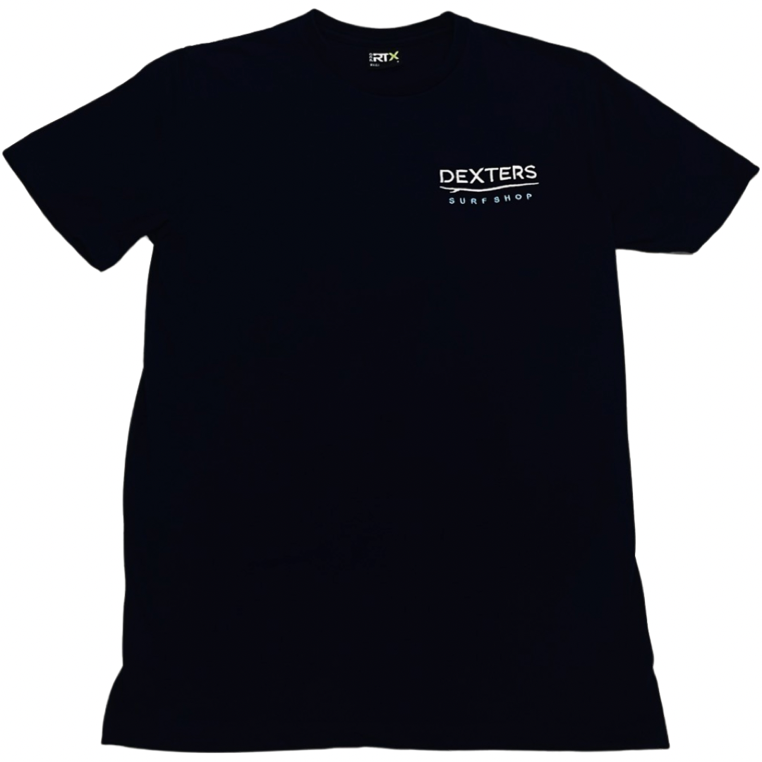 Dexters Stitched Logo Adult T-shirt - Black