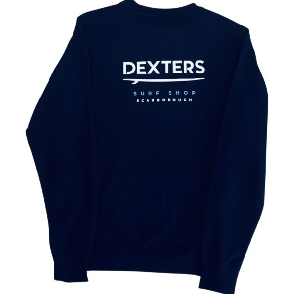 Dexters Stitched Logo Adult Jumper - navy - Image 2