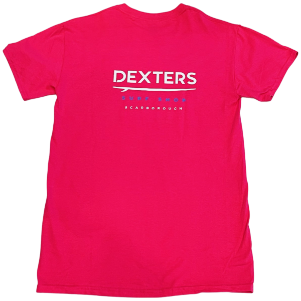 Dexters Stitched Logo Adult T-shirt - pink - Image 2