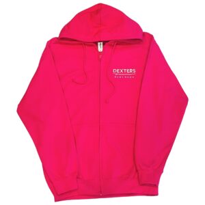 Dexters Stitched Logo junior zip up - pink