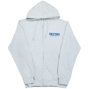 Dexters Stitched Logo Adult zip up - grey