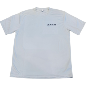 Dexters Stitched Logo cool tech Adult T-shirt - grey