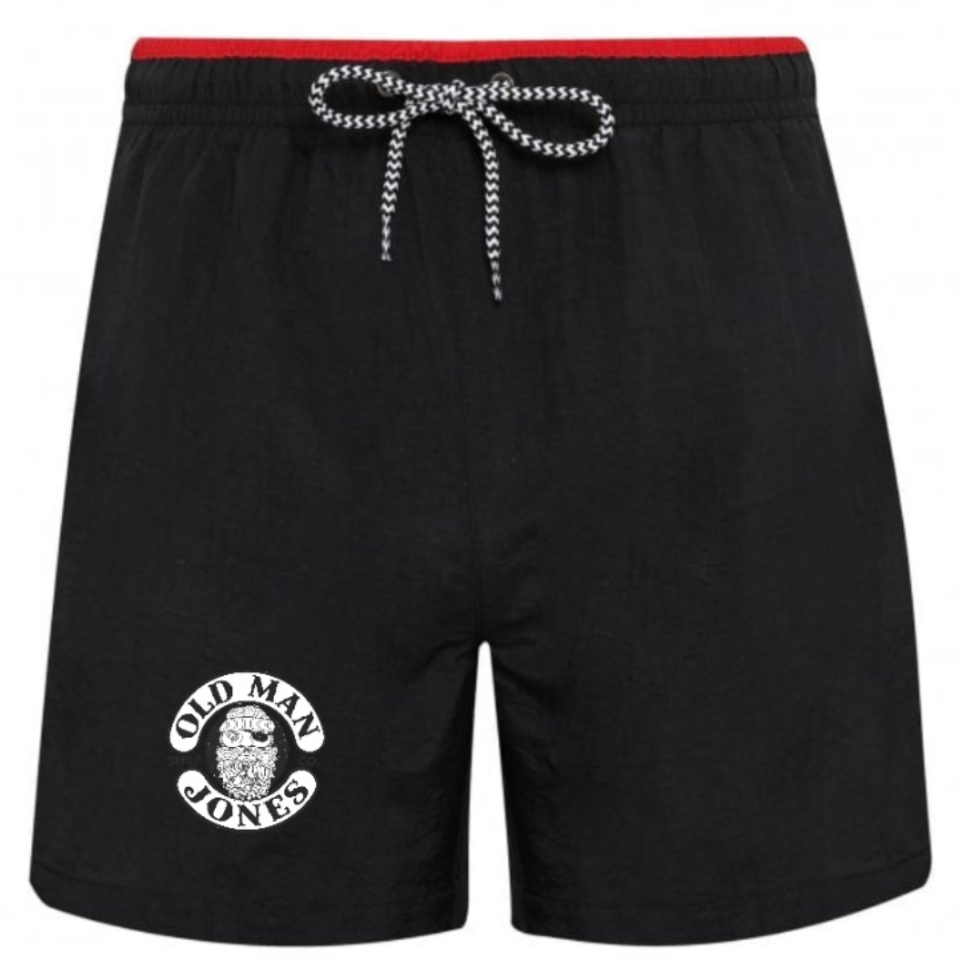Old Man Jones Swim shorts - Black / Red
