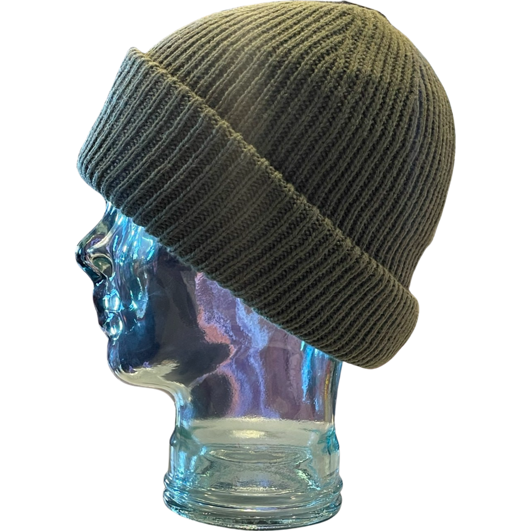 Chunky Junior Ribbed Beanie - Green - Image 2