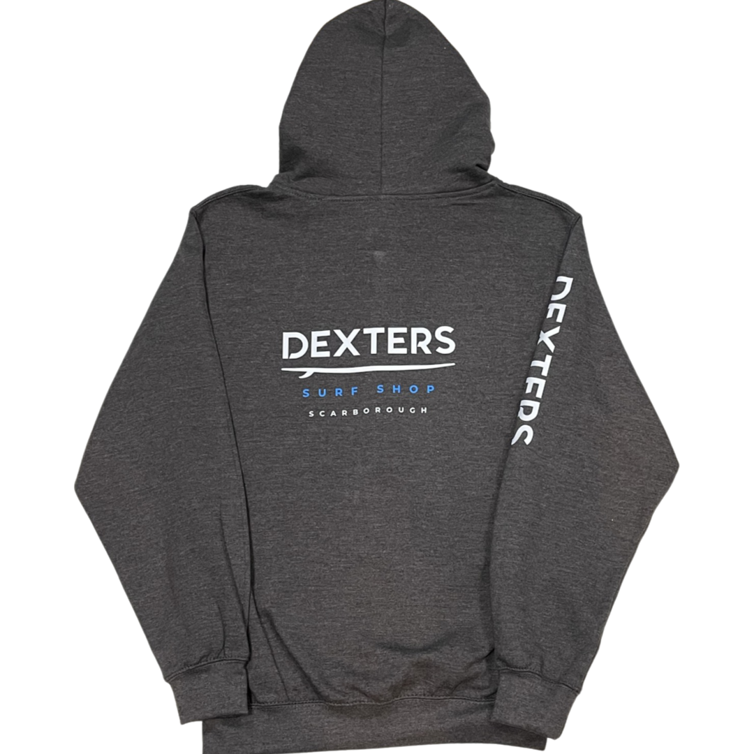 Dexters Full Arm Logo Adult zip up - Dark Grey - Image 2