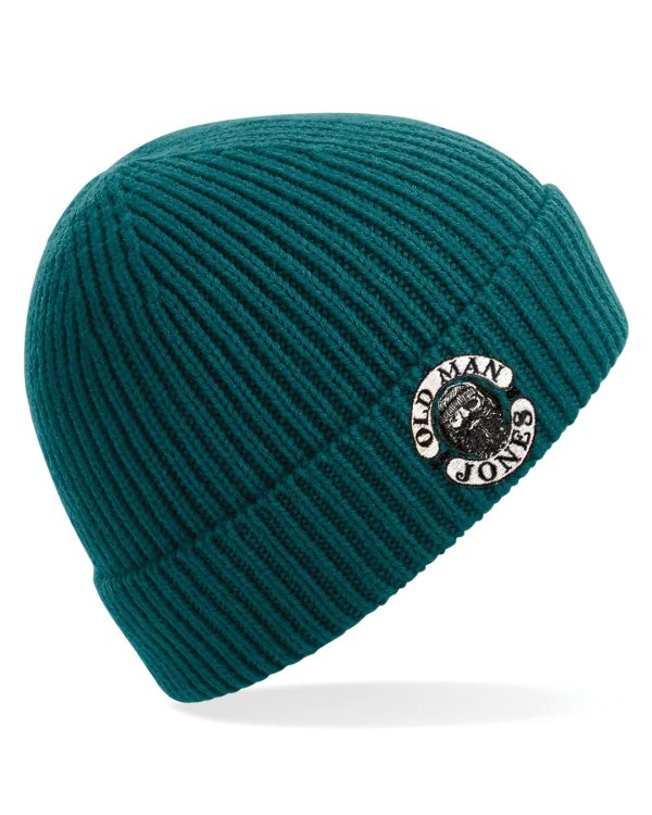 Chunky adult Ribbed Beanie - Ocean Green