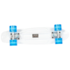 Saltrock retro ride - mini skateboard- Flashing Wheels - White/Blue - Image 2