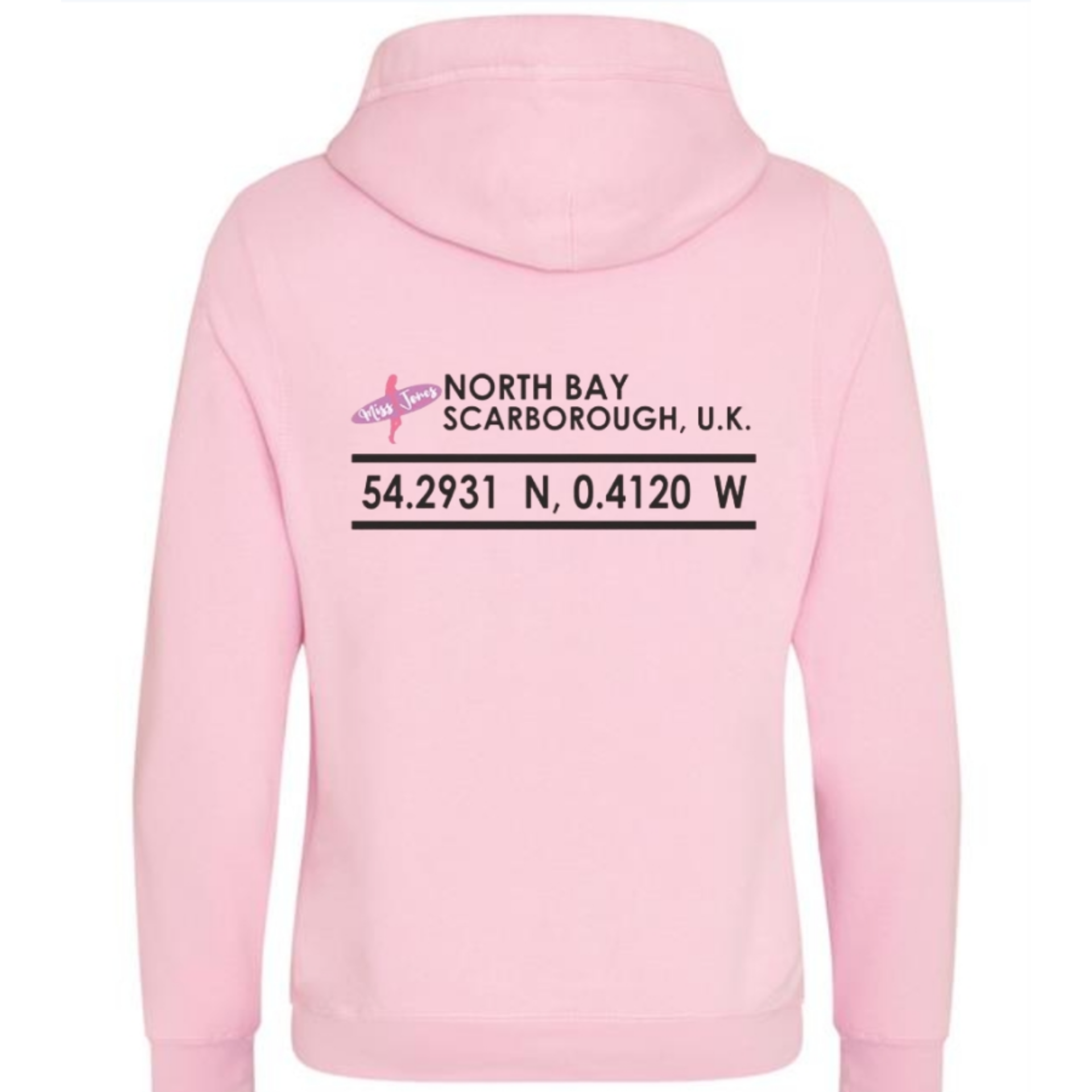 Miss Jones Stitched Logo - Baby Pink - Cross Hood - Image 2