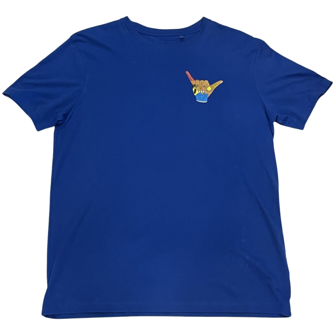 Stay Stoked Logo Adult Tee - blue