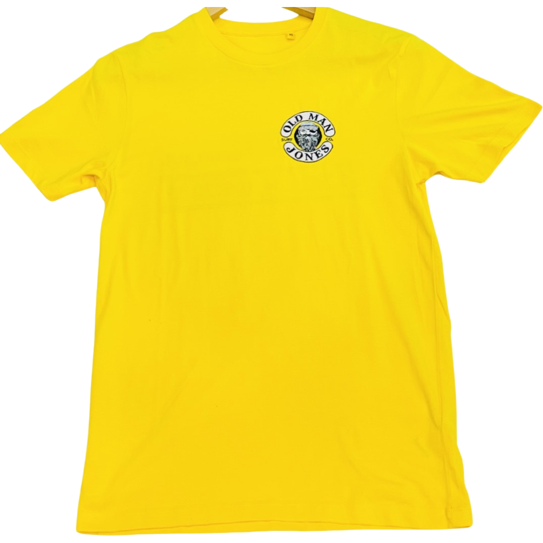 Old Man Jones STITCHED COORDINATES LOGO Junior TEE – Yellow