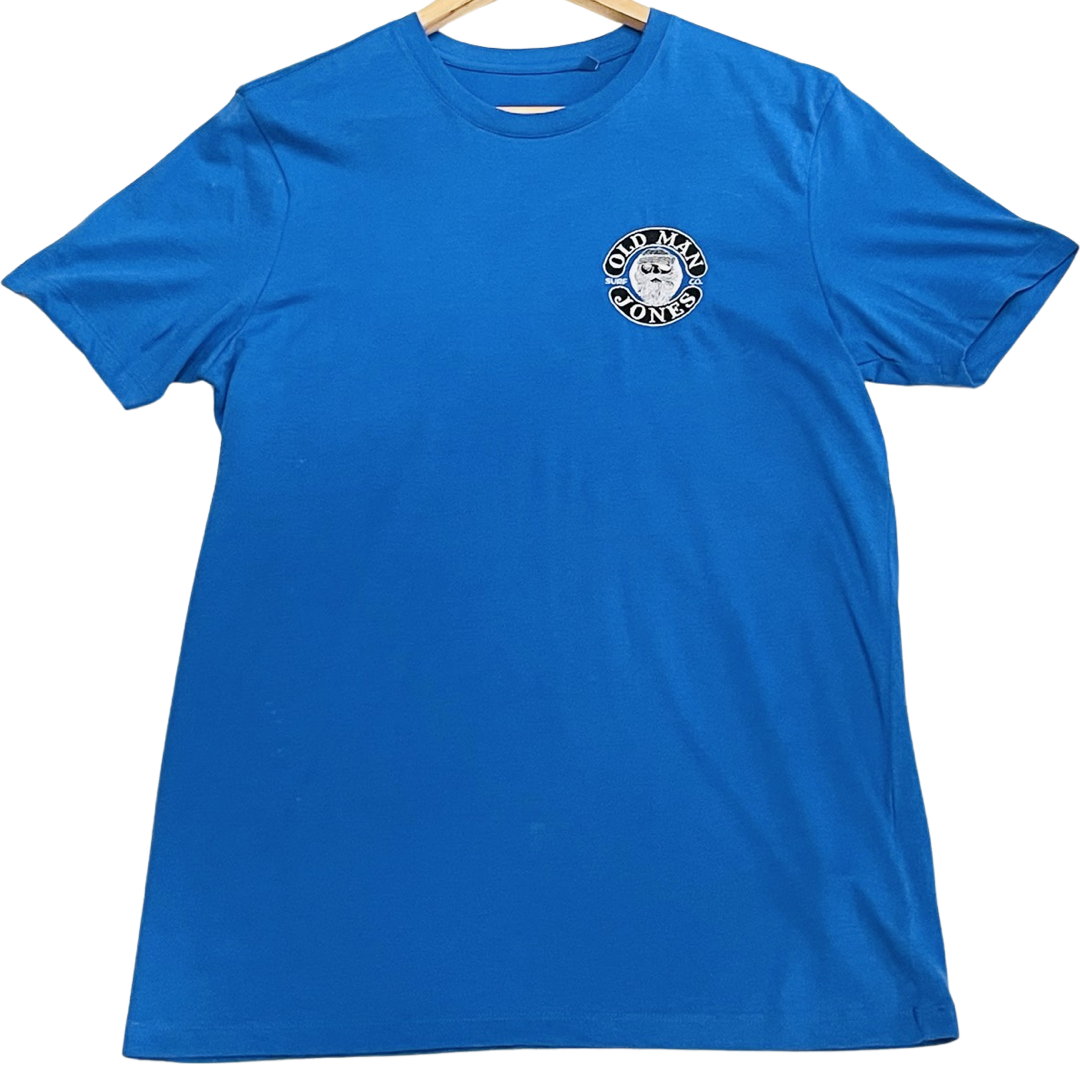 Old Man Jones STITCHED COORDINATES LOGO Junior TEE – Royal Blue