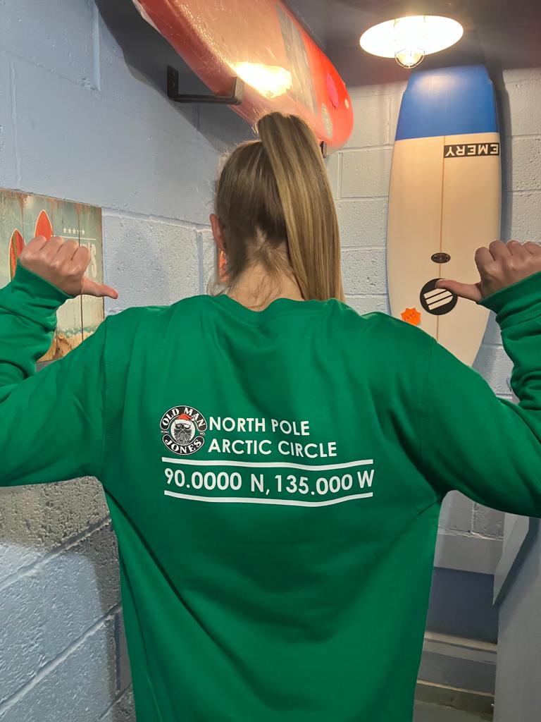 North Bay Coordinate Christmas Jumper - Green - Image 2