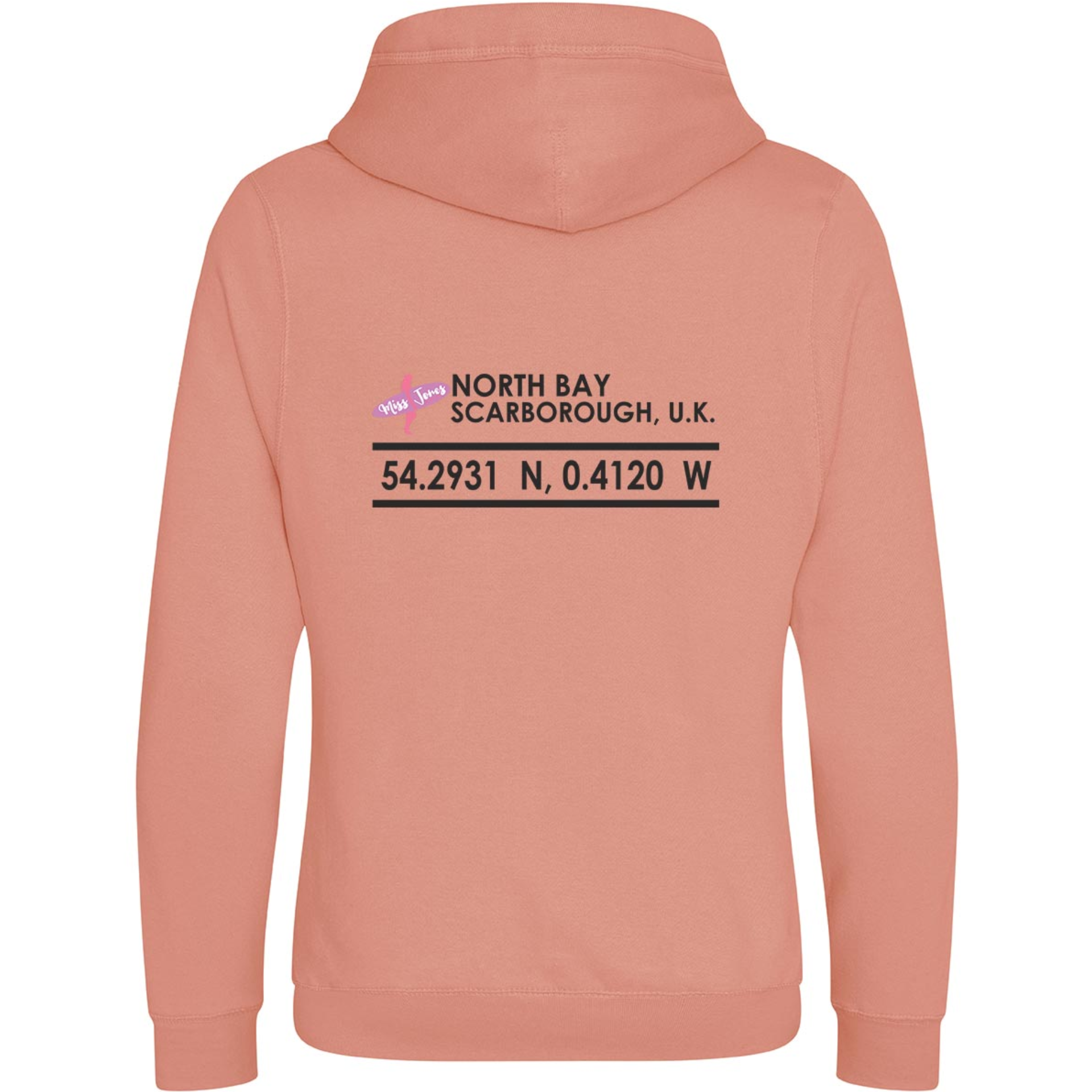 Miss Jones Stitched Logo - Dusty Pink - Cross Hood - Image 2