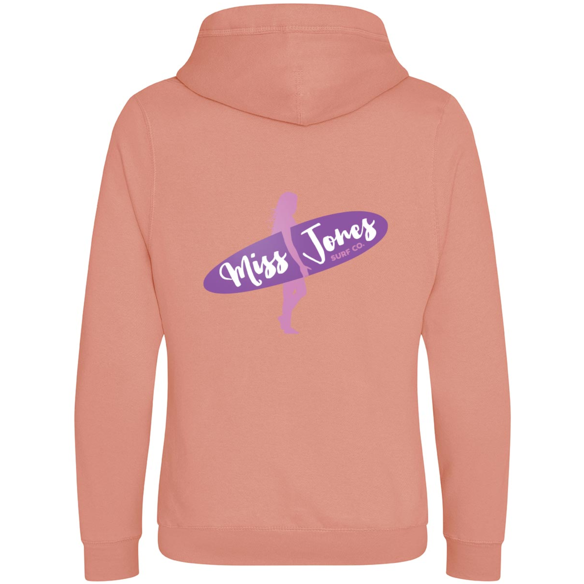 Miss Jones Stitched Logo - Dusty Pink - Cross Hood - Image 3