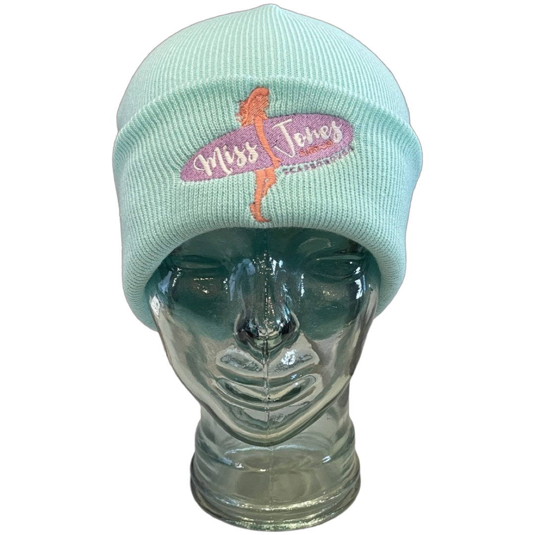 Miss Jones Chunky JUNIOR Beanie - Turquoise