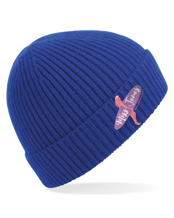 Miss Jones - knit Ribbed Beanie - Royal