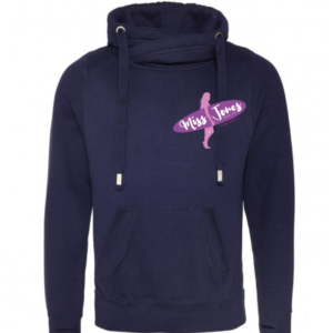 Miss Jones Stitched Logo - Oxford Navy - Cross Hood