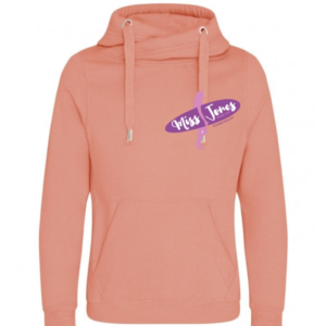 Miss Jones Stitched Logo - Dusty Pink - Cross Hood