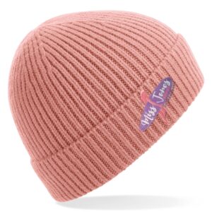 Miss Jones - knit Ribbed Beanie - Blush