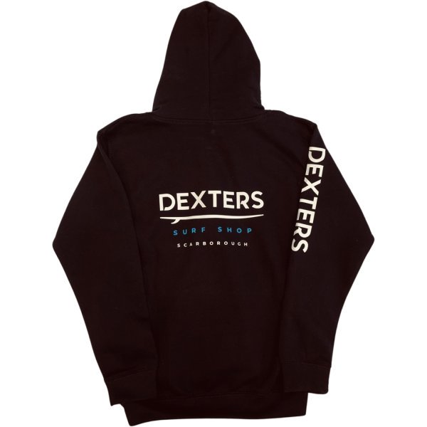 Dexters Stitched Arm Logo junior zip up - black - Image 2