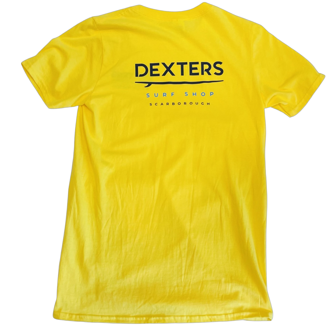 Dexters Stitched Logo Junior T-shirt - Yellow - Image 2
