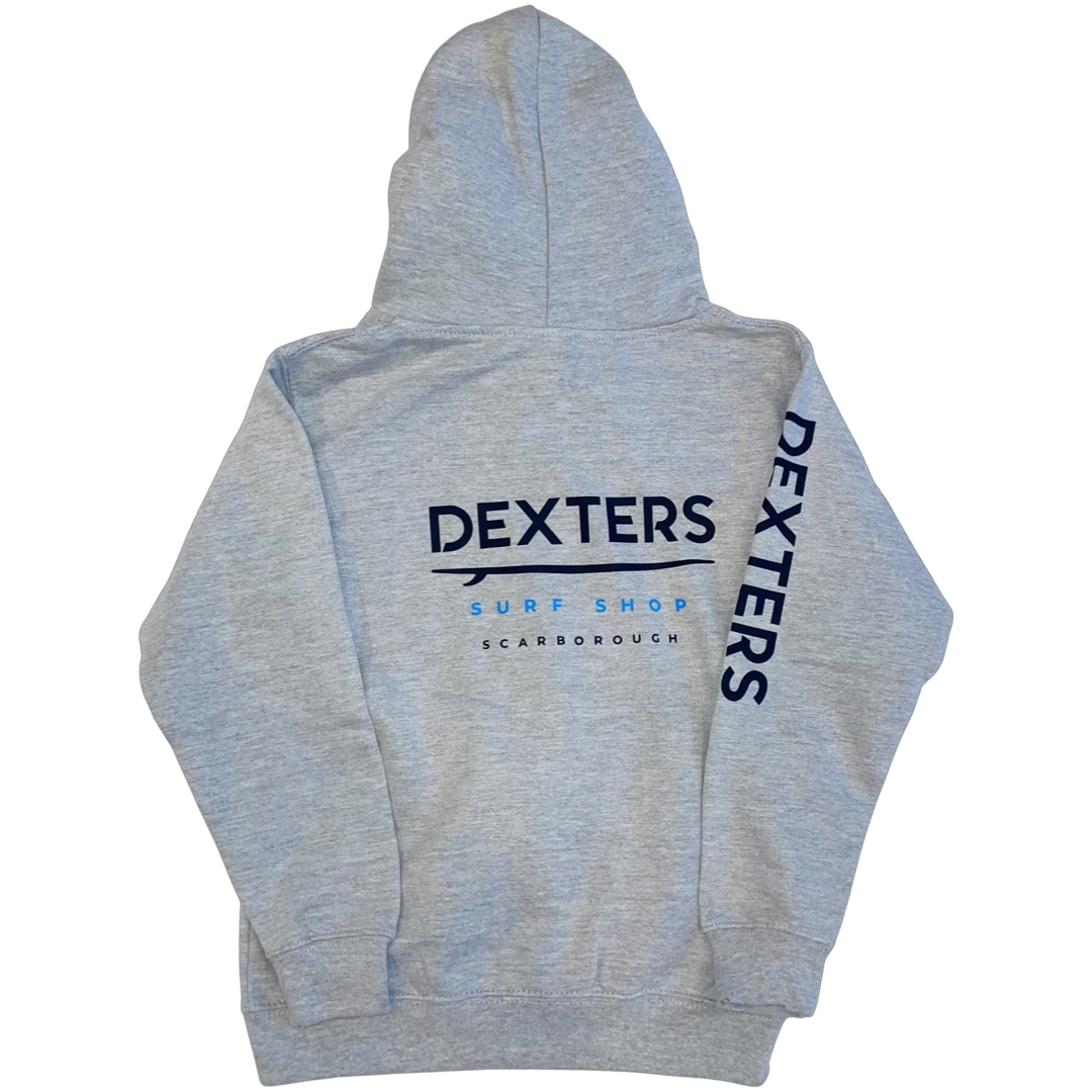 Dexters Stitched Logo Arm junior zip up - Grey - Image 2