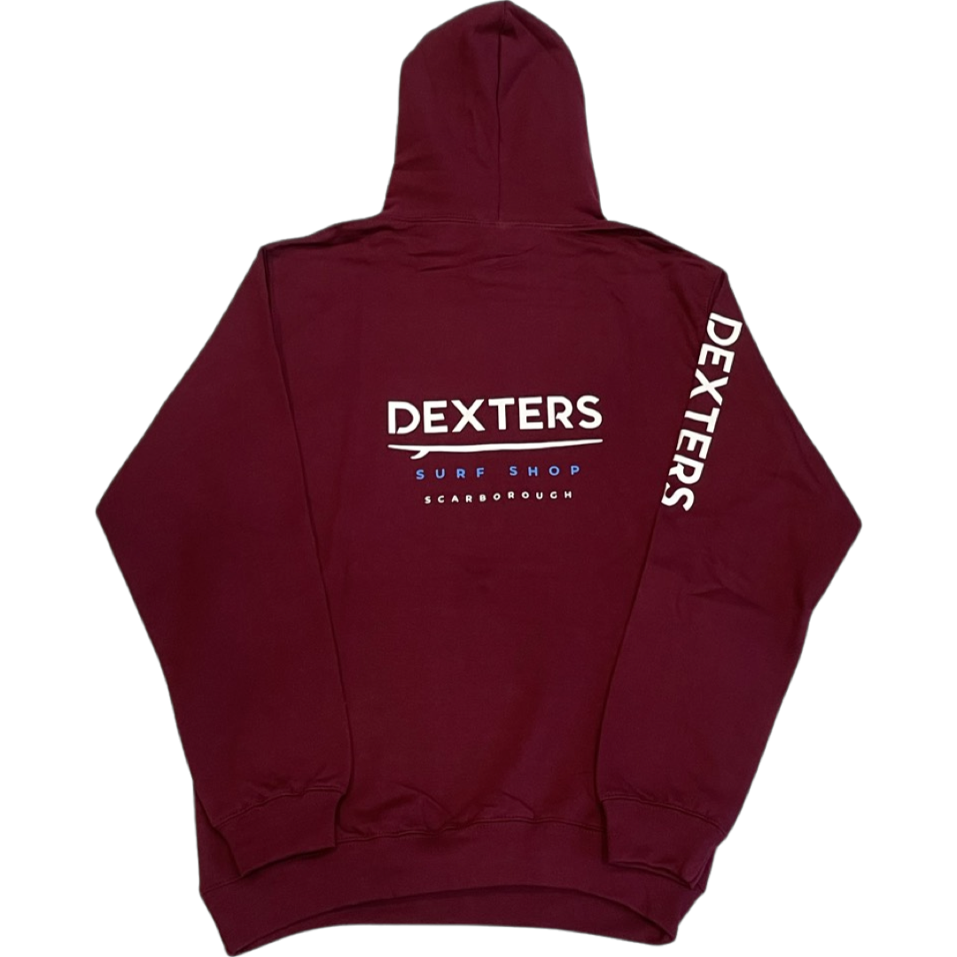 Dexters Full Arm Logo Adult pull on - Maroon - Image 2