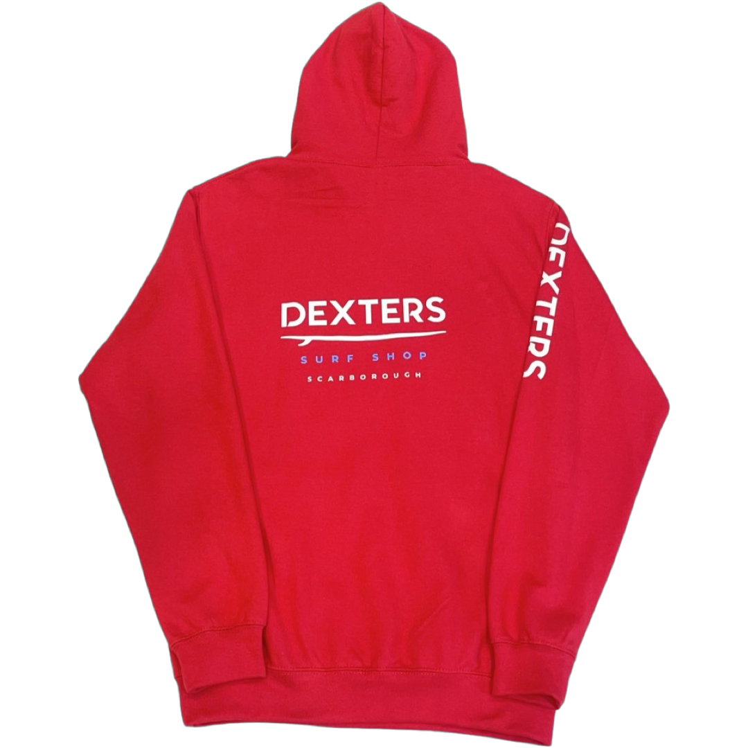 Dexters Full Arm Logo Adult pull on - Red - Image 2