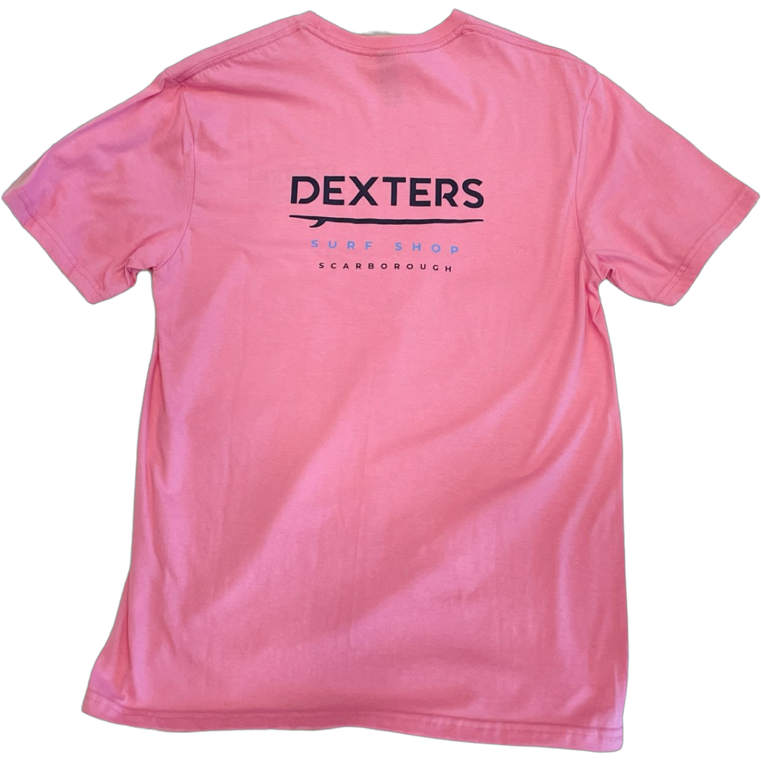 Dexters Stitched Logo Junior T-shirt - Baby Pink - Image 2