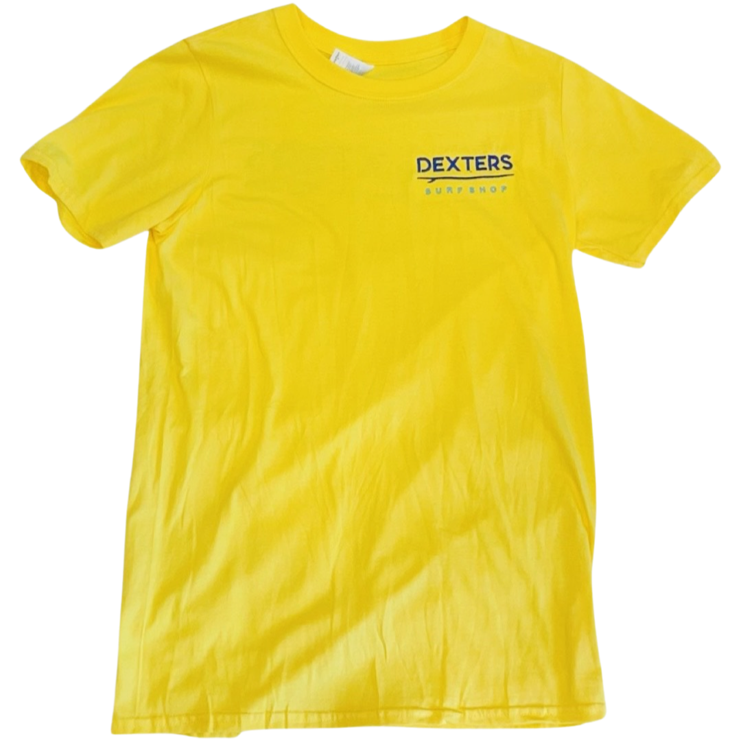Dexters Stitched Logo Junior T-shirt - Yellow