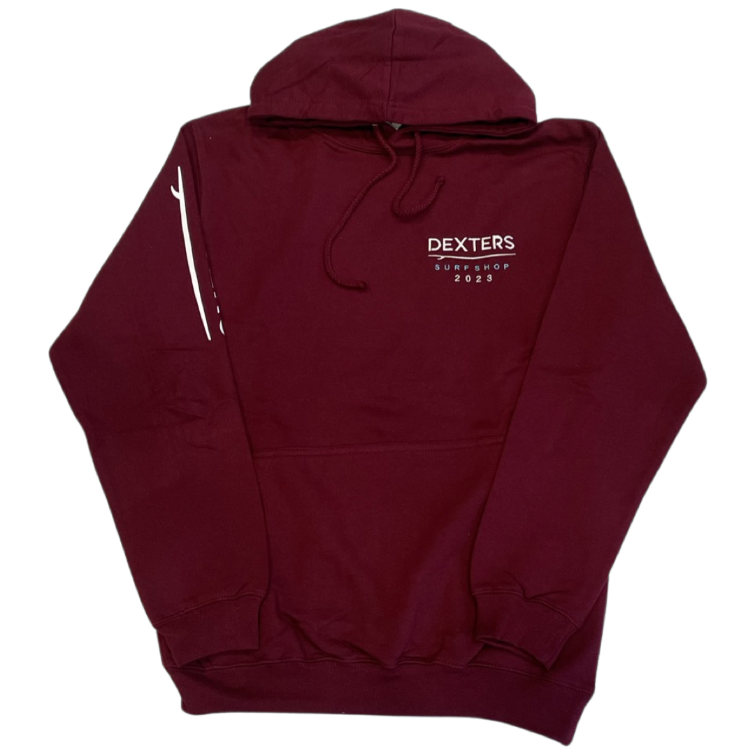 Dexters Full Arm Logo Adult pull on - Maroon