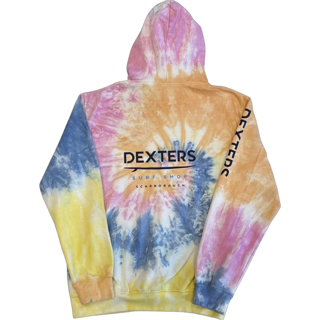 Dexters Full Arm Logo Adult pull on - Tie Dye - Pink / Yellow - Image 2