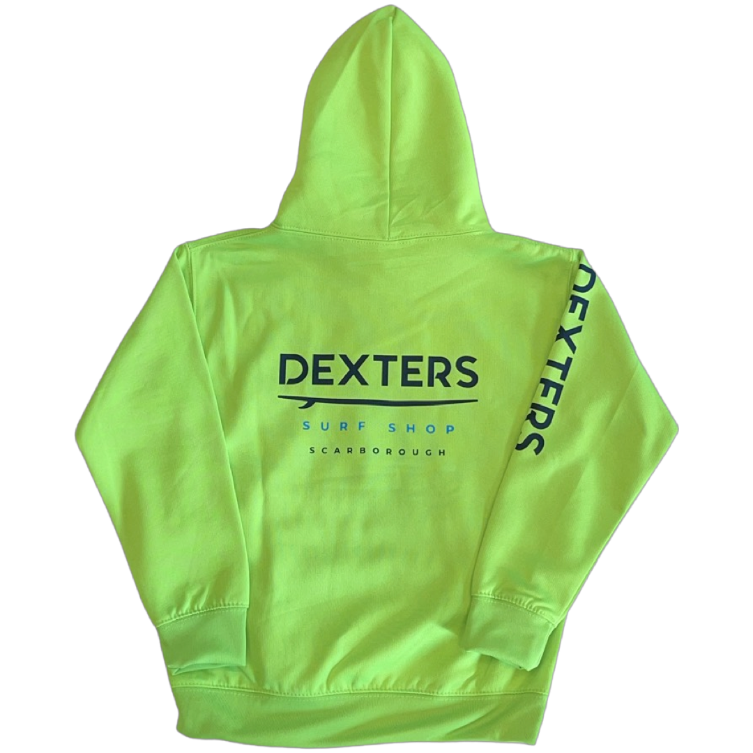 Dexters Full Arm Logo Junior pull on - Fluorescent Green - Image 2