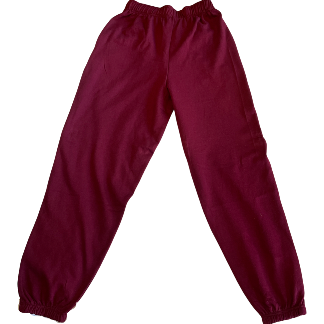 Dexters Super comfy, Adult drawstring bottoms - Maroon - Image 2