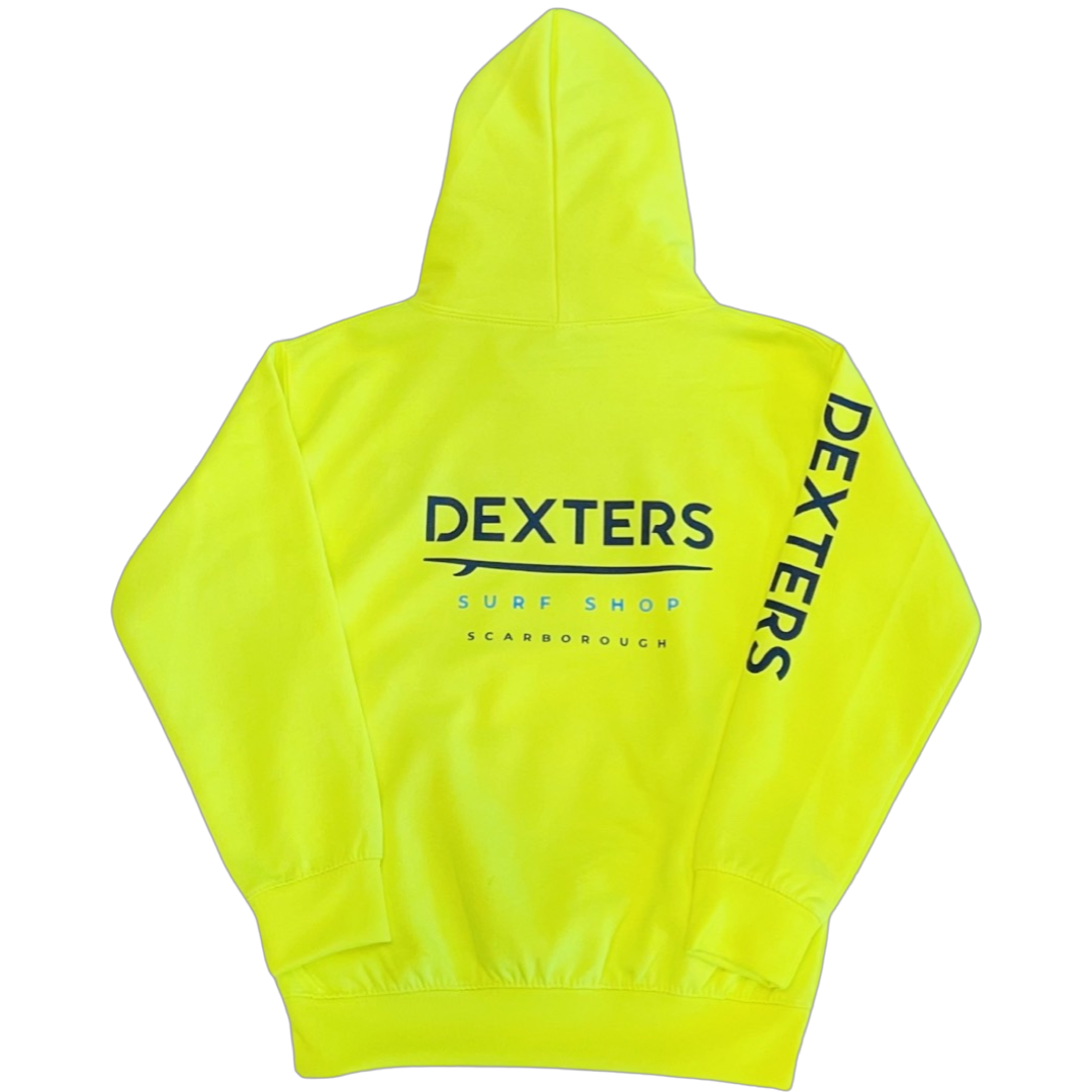 Dexters Full Arm Logo Junior pull on - Fluorescent Yellow - Image 2