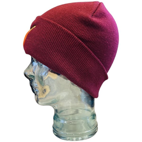 Stay Stoked Logo Adult Beanie - Maroon - Image 2