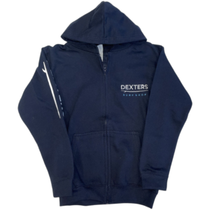 Dexters Stitched Arm Logo junior zip up - Navy