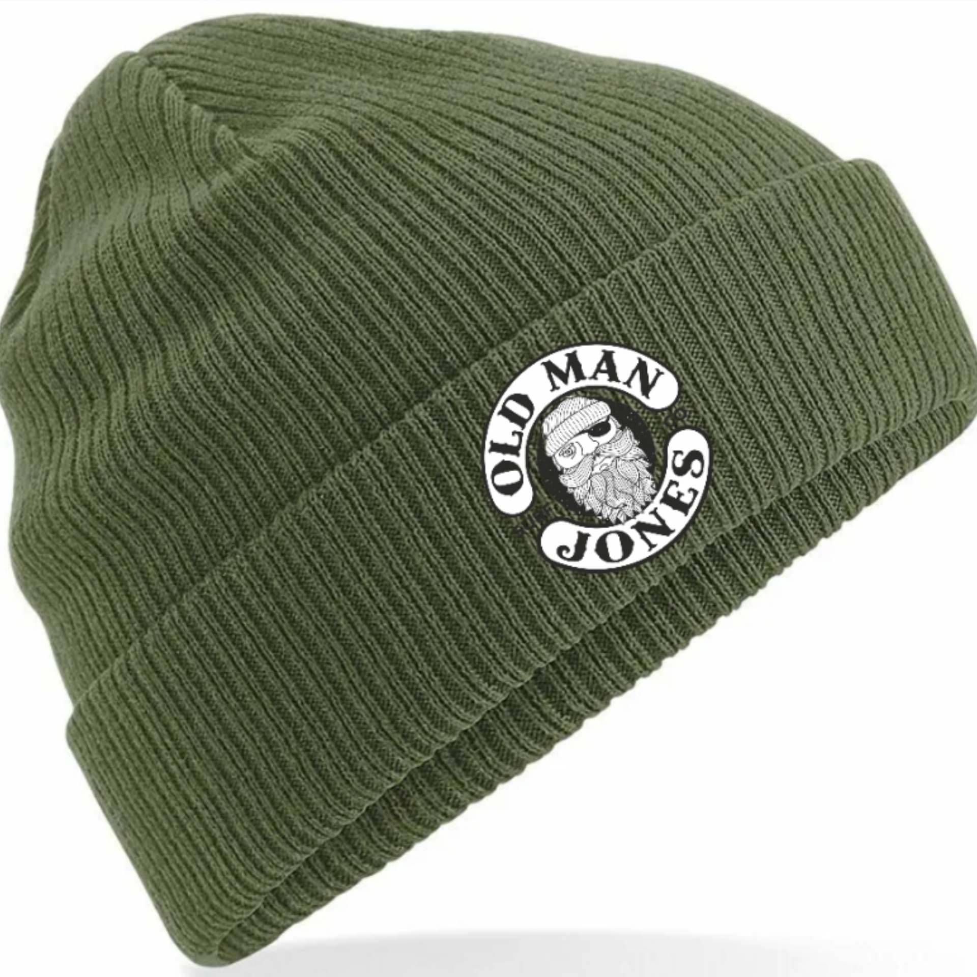100% Organic adult Beanie - Olive Green
