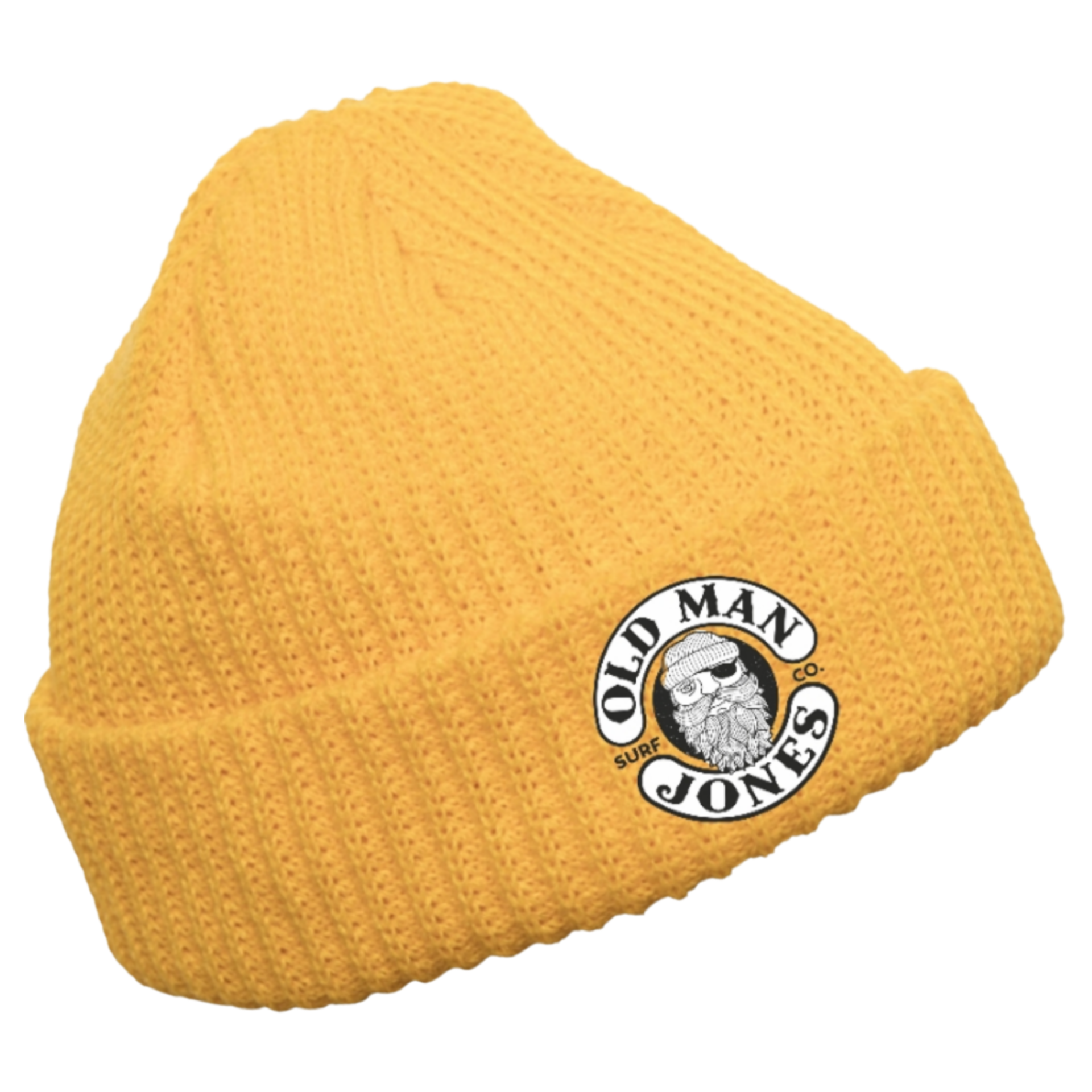 Lightweight adult Ribbed Beanie - Gold