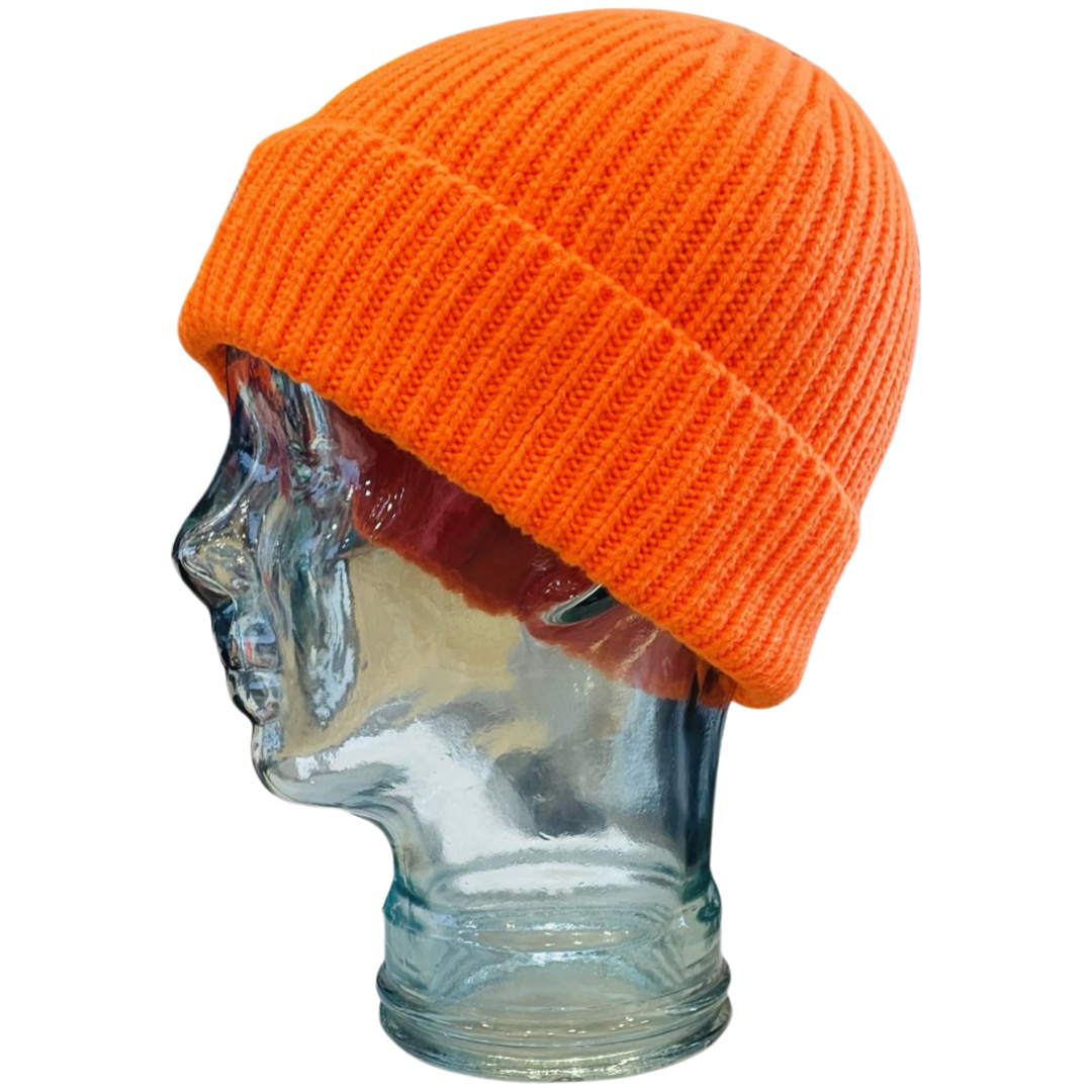 Chunky junior Ribbed Beanie - orange - Image 2