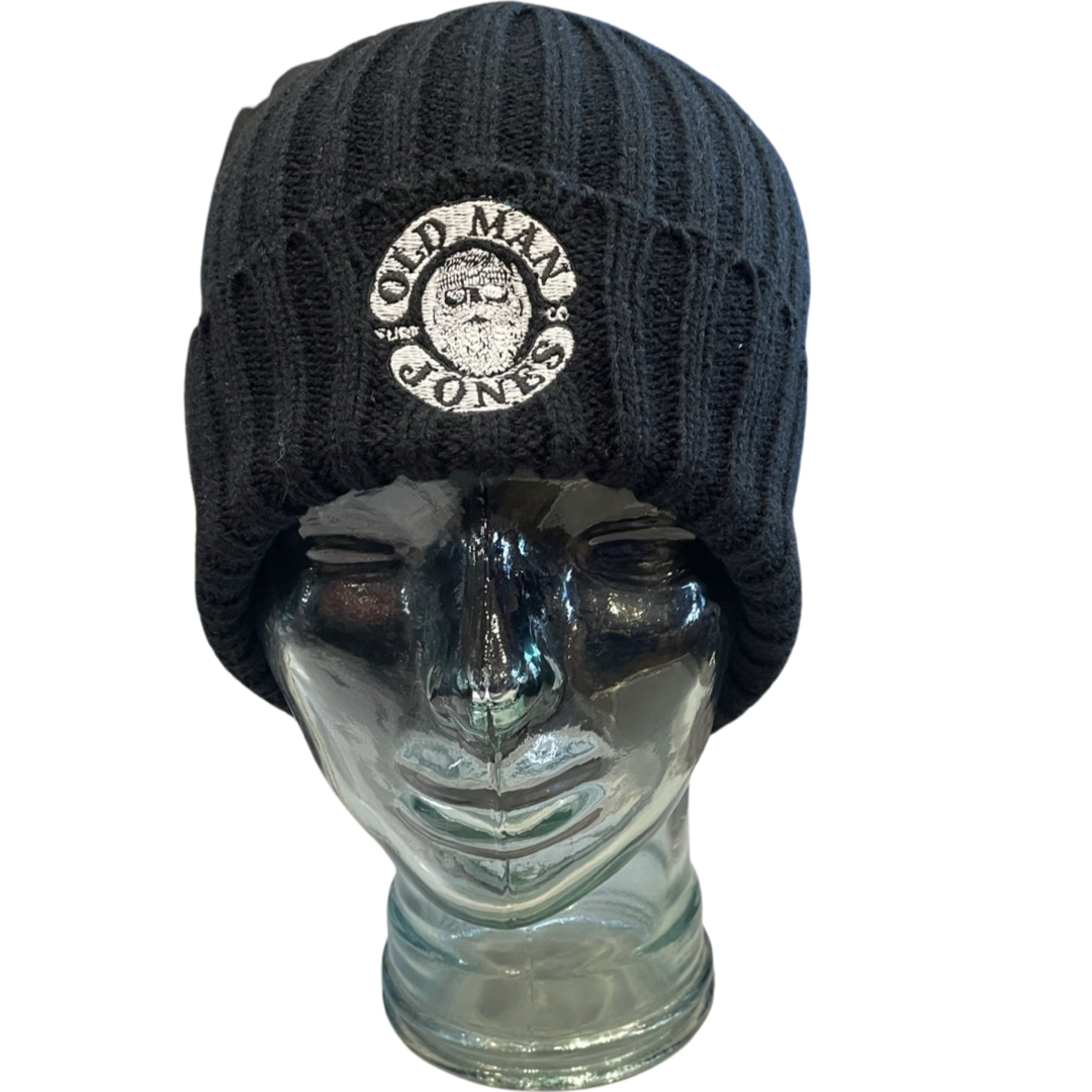 LIGHTWEIGHT Junior RIBBED BEANIE – Black