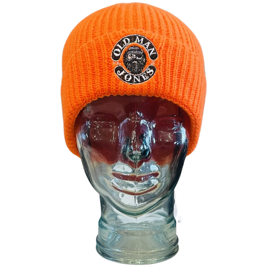 Chunky junior Ribbed Beanie - orange