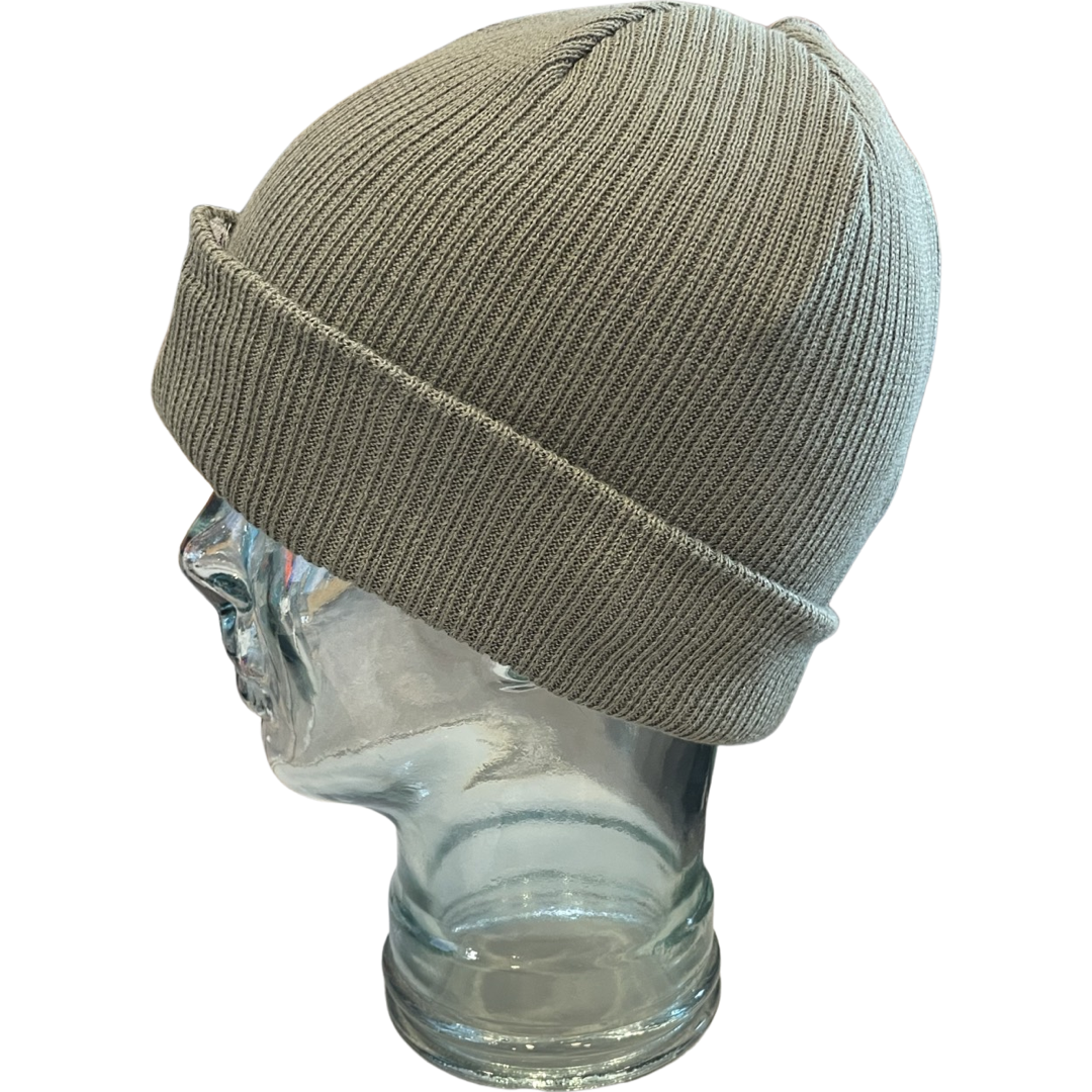 100% ORGANIC Junior BEANIE – Military Green - Image 2