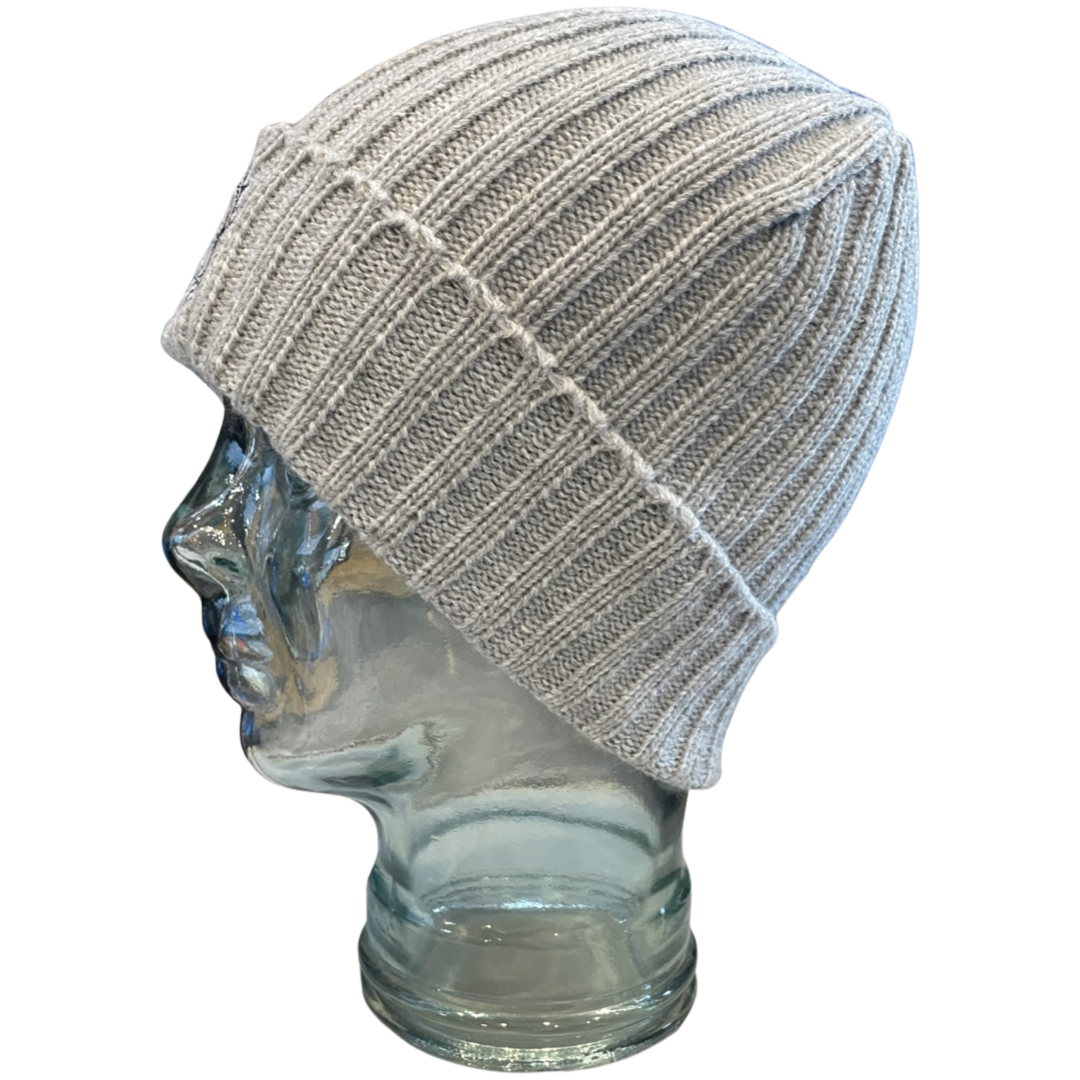LIGHTWEIGHT Junior RIBBED BEANIE – Grey - Image 2