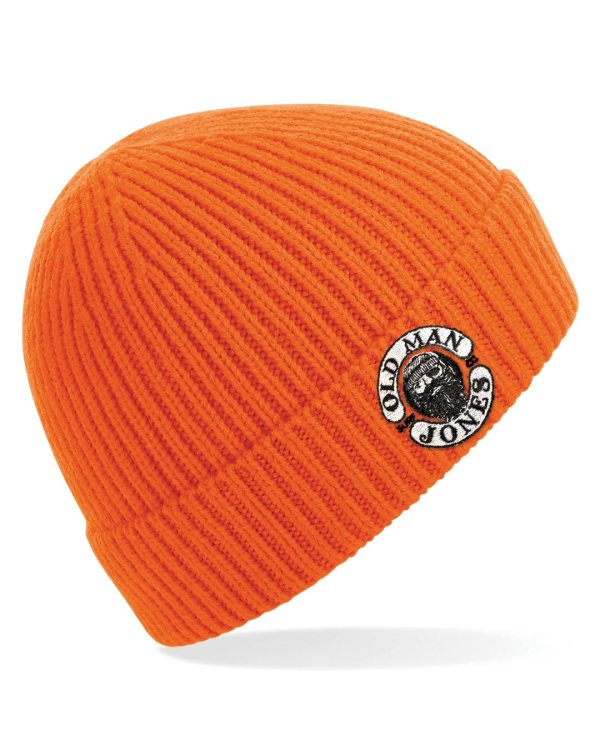 Chunky adult Ribbed Beanie - Orange
