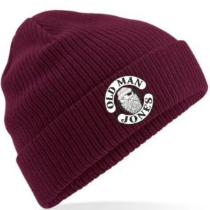 100% Organic adult Beanie - Burgundy