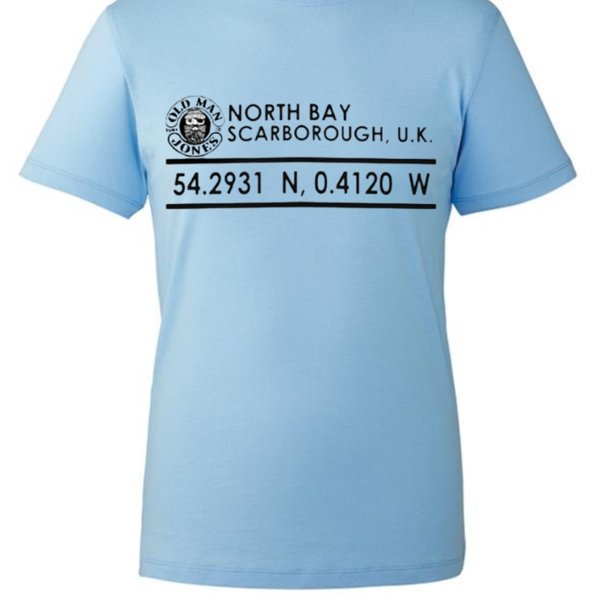 STITCHED COORDINATES LOGO TEE – Light Blue - Image 2